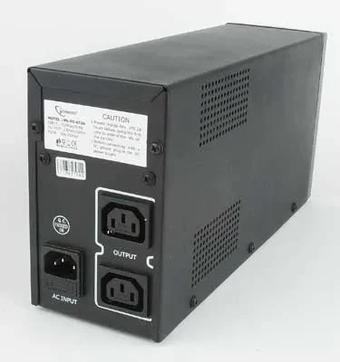 Gembird Power Cube UPS-PC-652A, 650VA / 390W, UPS with AVR,  2x C13 output, without power extension cable 3