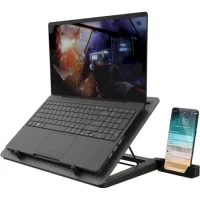 Trust Gaming GXT 1125 Quno, 17.4” Premium LED-illuminated gaming laptop cooling stand with 5 fans, Black 4