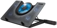 Trust Gaming GXT 1125 Quno, 17.4” Premium LED-illuminated gaming laptop cooling stand with 5 fans, Black