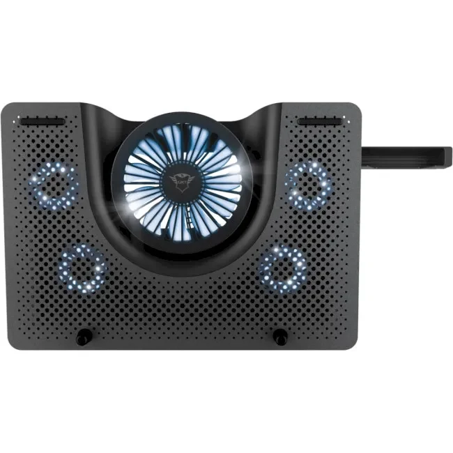 Trust Gaming GXT 1125 Quno, 17.4” Premium LED-illuminated gaming laptop cooling stand with 5 fans, Black 2