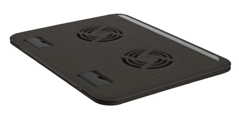 Trust  Cyclone, Notebook Cooling Pad up to 16”, 2 silent cooling fans, 8 step height-adjustable, Black 4