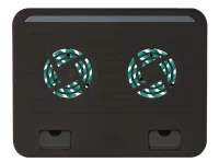 Trust  Cyclone, Notebook Cooling Pad up to 16”, 2 silent cooling fans, 8 step height-adjustable, Black 2