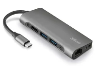 Adaptor Multiport Trust Dalyx/ USB-C/ 1xUSB-C/ 2xUSB-A/ HDMI/ RJ45/ SD/ microSD 2