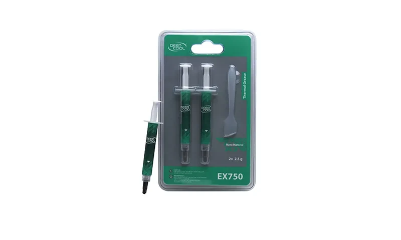 Thermal Paste DEEPCOOL "EX750", 5g, Thermal Impedance: 0.03°C·cmІ/W, Thermal Conductivity: 6.2 W/m·K, Operation Temperature :-50°C to +250°C, Gray 6