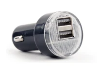 USB Car Charger - EnerGenie EG-U2C2A-CAR-02, 2-port USB car charger, 2.1 A, black