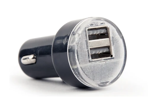 USB Car Charger - EnerGenie EG-U2C2A-CAR-02, 2-port USB car charger, 2.1 A, black
