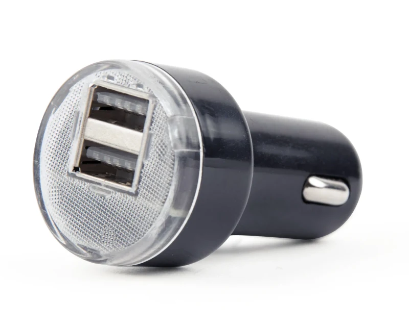 USB Car Charger - EnerGenie EG-U2C2A-CAR-02, 2-port USB car charger, 2.1 A, black 2