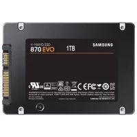 2.5” SSD 1.0TB  Samsung SSD 870 EVO, SATAIII, Sequential Reads: 560 MB/s, Sequential Writes: 530 MB/s, Max Random 4k: Read: 98,000 IOPS / Write: 88,000 IOPS, Thickness - 7mm, 1GB LPDDR4 Cache, Samsung MKX controller, V-NAND 3bit MLC 2