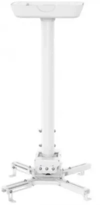 Sunne PRO300XL2 Ceiling/ Bevel Projector Bracket, Ceiling to Projector 820-1200mm, Tilt/Swivel-20°~+20°,  360° Rotate, max 35kg, universal mounting pattern up to 500mm width, White