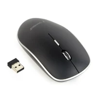 Gembird MUSW-4BSC-01, Silent Wireless Optical mouse, 2.4GHz, 4-button, 800 - 1600dpi, Type-C receiver, Black 2