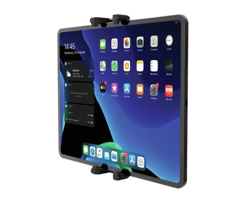 Car Holder  Trust Rheno, Universal car holder for phones and tablets to attach to your headrest, Adjustable fixing clamp firmly holds most phones and tablets (115-228mm wide) 4