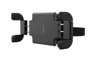 Car Holder  Trust Rheno, Universal car holder for phones and tablets to attach to your headrest, Adjustable fixing clamp firmly holds most phones and tablets (115-228mm wide)
