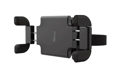 Car Holder  Trust Rheno, Universal car holder for phones and tablets to attach to your headrest, Adjustable fixing clamp firmly holds most phones and tablets (115-228mm wide)