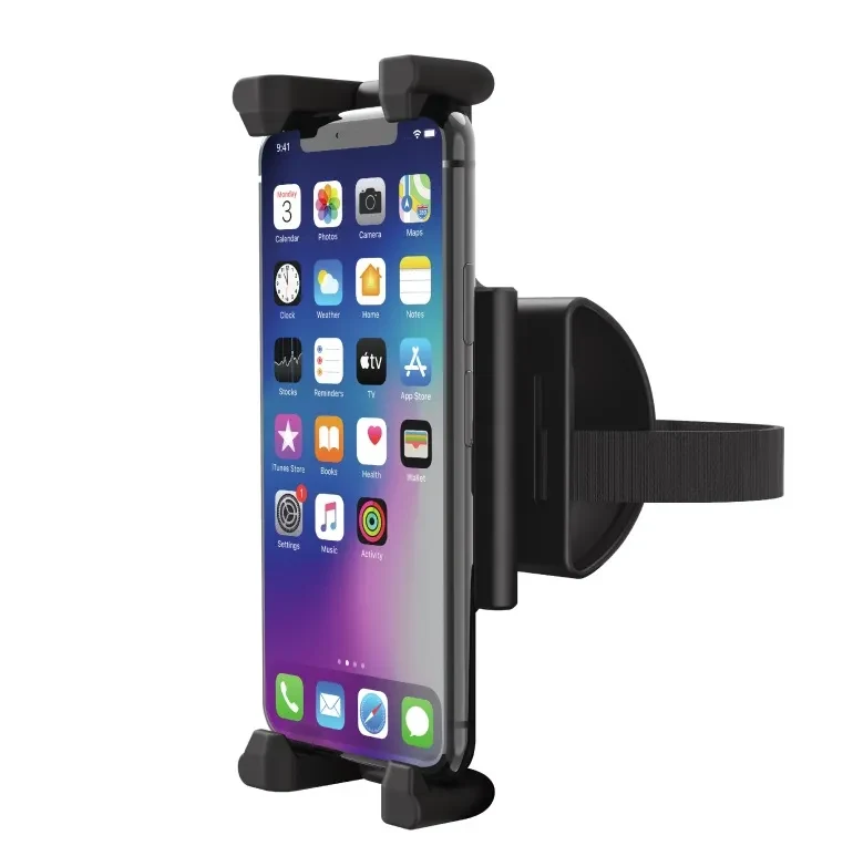 Car Holder  Trust Rheno, Universal car holder for phones and tablets to attach to your headrest, Adjustable fixing clamp firmly holds most phones and tablets (115-228mm wide) 3