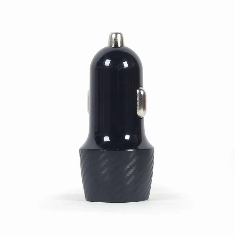 USB Car Charger - TA-U2QC3-CAR-02, 2-port USB car fast charger, Type-C PD, 18 W, black 4