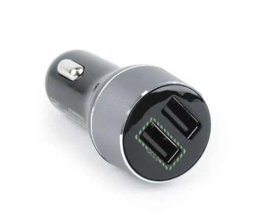 USB Car Charger - Gembird TA-U2QC3-CAR-01,2-port USB car fast charger, QC3.0, 36 W, black