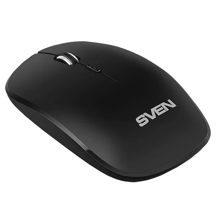 SVEN KB-C3200W, Wireless, Multimedia Keyboard & Mouse, 2.4GHz, (115 keys, 11 Fn-keys) + Mouse (3 + 1 (scroll wheel), 800/1200/1600 dpi), Nano receiver, USB, Black, Rus/Ukr/Eng 6