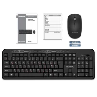 SVEN KB-C3200W, Wireless, Multimedia Keyboard & Mouse, 2.4GHz, (115 keys, 11 Fn-keys) + Mouse (3 + 1 (scroll wheel), 800/1200/1600 dpi), Nano receiver, USB, Black, Rus/Ukr/Eng 7