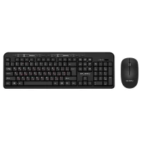 SVEN KB-C3200W, Wireless, Multimedia Keyboard & Mouse, 2.4GHz, (115 keys, 11 Fn-keys) + Mouse (3 + 1 (scroll wheel), 800/1200/1600 dpi), Nano receiver, USB, Black, Rus/Ukr/Eng