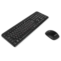 SVEN KB-C3200W, Wireless, Multimedia Keyboard & Mouse, 2.4GHz, (115 keys, 11 Fn-keys) + Mouse (3 + 1 (scroll wheel), 800/1200/1600 dpi), Nano receiver, USB, Black, Rus/Ukr/Eng 2