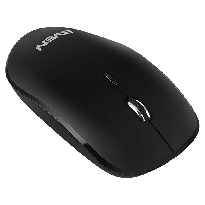 SVEN KB-C3200W, Wireless, Multimedia Keyboard & Mouse, 2.4GHz, (115 keys, 11 Fn-keys) + Mouse (3 + 1 (scroll wheel), 800/1200/1600 dpi), Nano receiver, USB, Black, Rus/Ukr/Eng 3