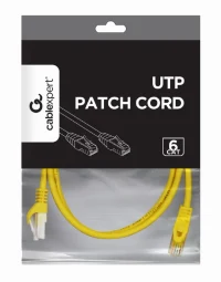 UTP Cat6 Patch cord, 0.5 m, Yellow 2