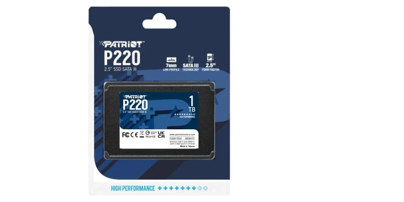 2,5” SSD Patriot P220 1.0TB 4