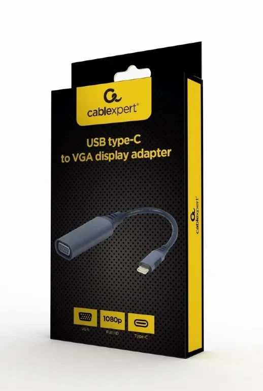 Adaptor Gembird  A-USB3C-VGA-01, USB Type-C to VGA 4