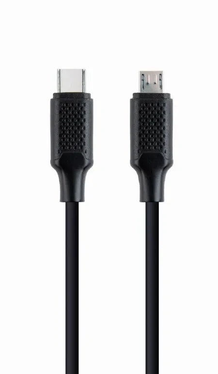 Cable Type-C to micro-USB - 1.5 m - Cablexpert CC-USB2-CMMBM-1.5M, USB Type-C to micro-USB charging & data cable, 1.5 m, Black