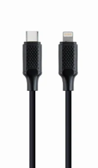 Cable Type-C to 8-pin (Lightning) - 1.5 m - Cablexpert CC-USB2-CM8PM-1.5M, Connectors: USB type-C (male), 8-pin (male) Black