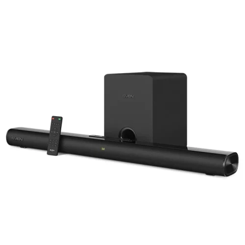 SVEN Soundbar SB-2150A, black (180 W, USB, display, RC, Optical, Bluetooth, wireless subwoofer)