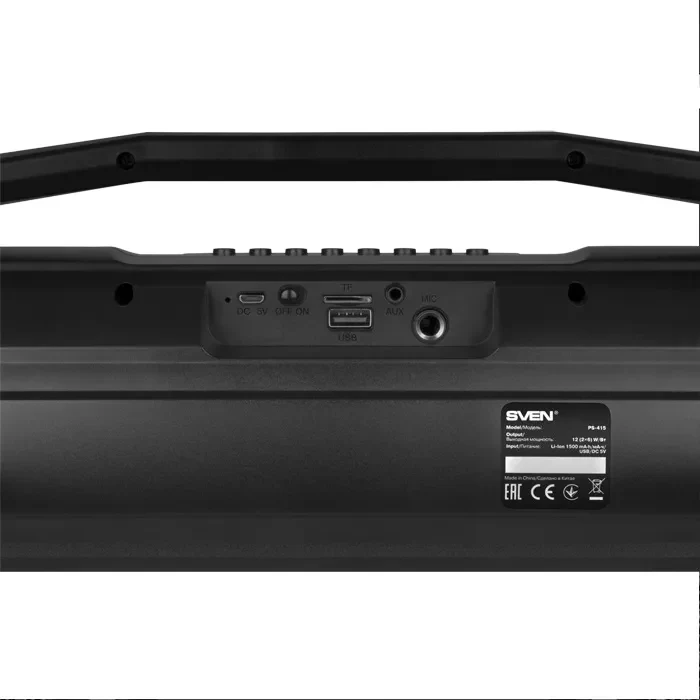 Boxa portabila SVEN PS-415 Black / 12W / Bluetooth / FM tuner / USB / microSD 8