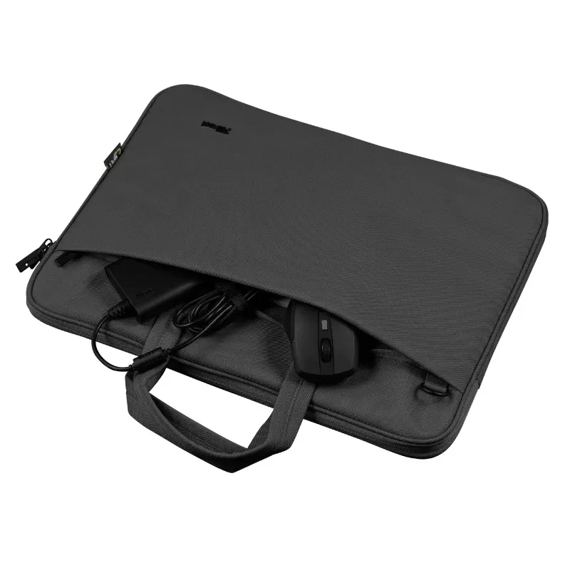 Trust NB bag 16” Bologna, Eco-friendly Slim laptop bag for 16” laptops, (410 x 290mm), Black 6