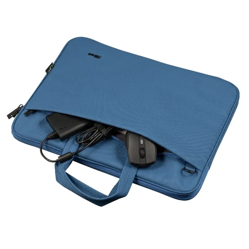 Trust NB bag 16” Bologna, Eco-friendly Slim laptop bag for 16” laptops, (410 x 290mm), Blue 3
