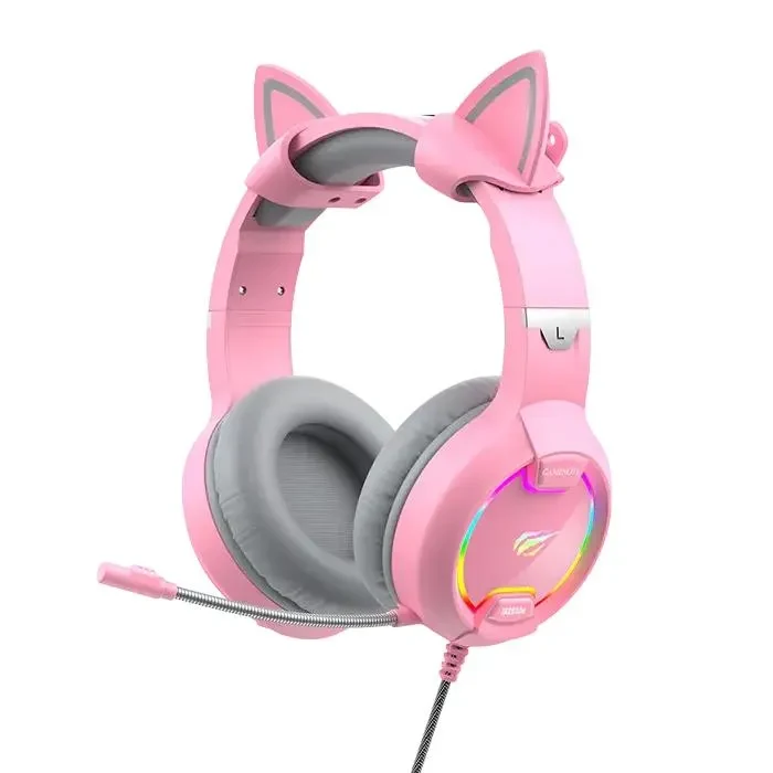 Gaming Headsets Havit H2233d, Wired Analog, Pink 5