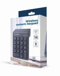 Wireless Keypad Gembird KPD-W-02 / 18 keys / USB / Black 4