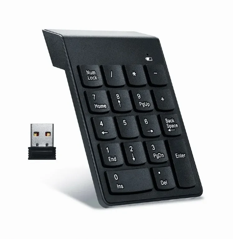 Wireless Keypad Gembird KPD-W-02 / 18 keys / USB / Black 3