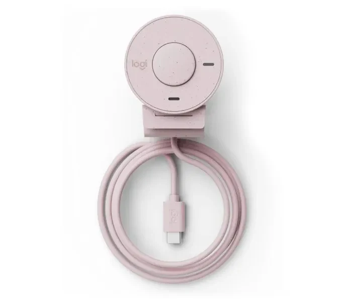 Camera Web Logitech Brio 300 / 1080p / auto light correction / noise-reducing mic / USB-C / Rose 6