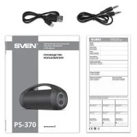 Boxa portabila SVEN PS-370 Black / 40W / Bluetooth / FM tuner / USB / microSD / TWS 11