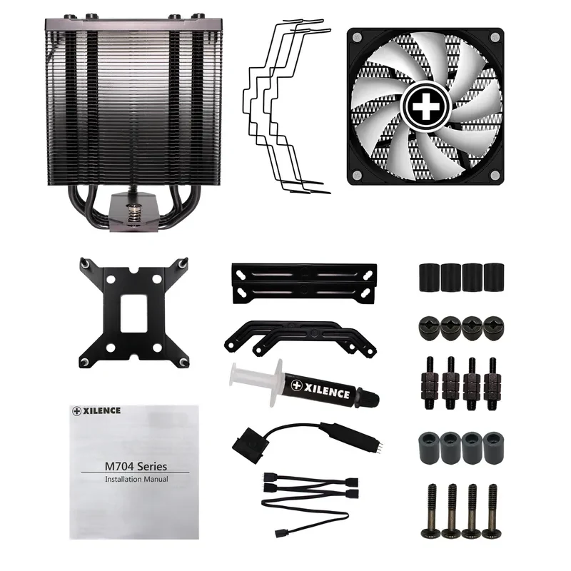Sisteme de racire XILENCE XC056 ”M704PRO.ARGB” Performance A+ Series / Universal / 180W / 500~1500rpm, 18.0~30.2dBA / 68.2CFM / Black 10