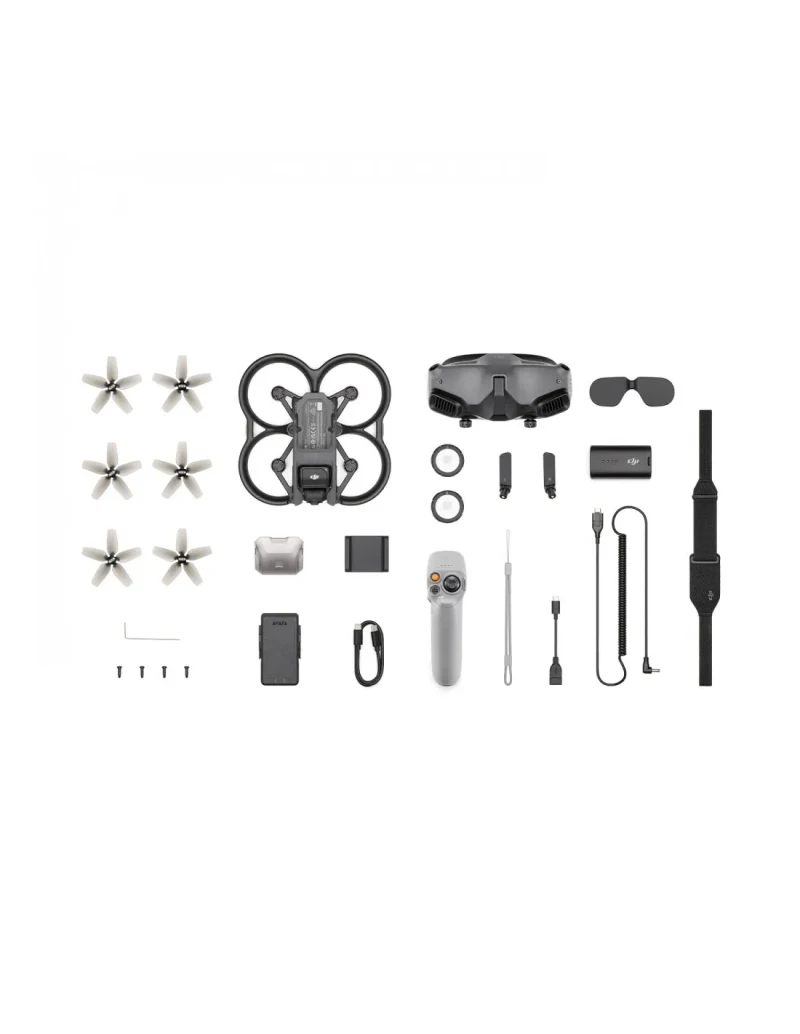Drona DJI Avata Pro-View Combo (DJI RC Motion 2)  Kit (952219) / Autonomy 18min / 48MP, F/2.8, 4K60 / Gimbal one axis / 97 KM/h / 20GB / DJI GOGGLES 2 7