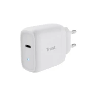 Trust Maxo 45W Universal USB-C Charger,  Charging technology USB-C, USB PD 3.0 + PPS, output (5, 9, 12, 15, 20V; max 3A), with included 2m USB-C cable, White