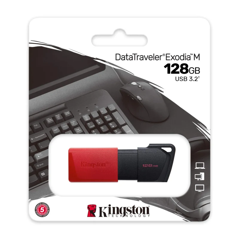 Flash Drive USB Kingston DataTraveler Exodia M / 128GB / 100 MByte/s 3