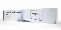 Slim TV-Wall Mount for 37-80”- Gembird ”WM-S80F-01”, Fixed, max. 50 kg, Distance TV to Wall: 17 mm, max. VESA 600 x 400, Black 3