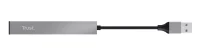 Mini USB HUB Trust  HALYX 4-PORT, silver 4