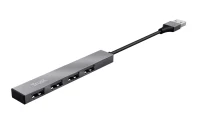 Mini USB HUB Trust  HALYX 4-PORT, silver 2