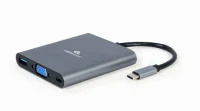 Adaptor Multiport Gembird A-CM-COMBO6-01/ USB-C/ USB-A/ 1xUSB-C/ HDMI/ VGA/ miniJack 3.5mm/ SD/ microSD