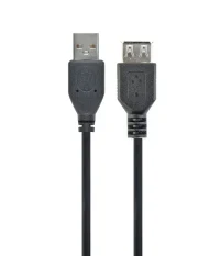 Cablu USB2.0 Cablexpert CC-USB2-AMAF-75CM/300-BK / 0.75 m / Black