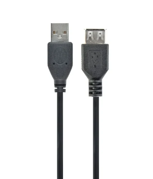 Cablu USB2.0 Cablexpert CC-USB2-AMAF-75CM/300-BK / 0.75 m / Black