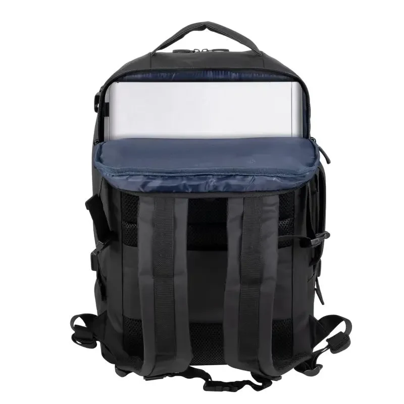 Backpack Rivacase 8465, 17.3", Eco-Friendly rPET Polyester, Black 5